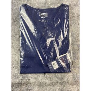 Cherokee Authentic Workwear WW Flex Scrub Top Size Large Navy V-‎ Neck NWT